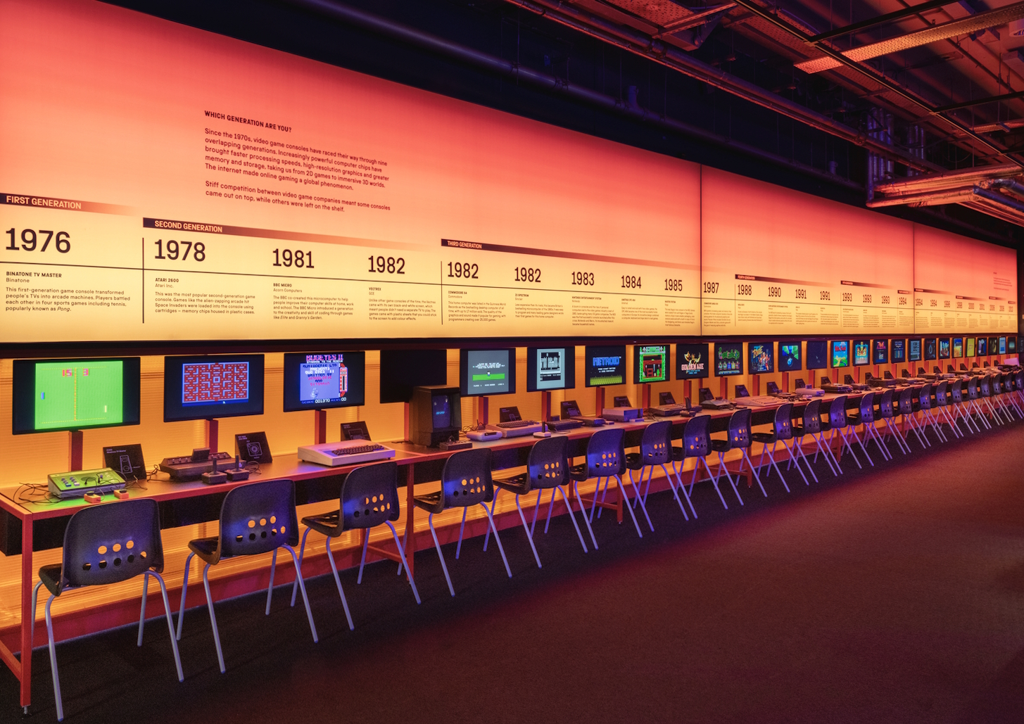 L’espace jeu vidéo du Science Museum de Londres © Science Museum London