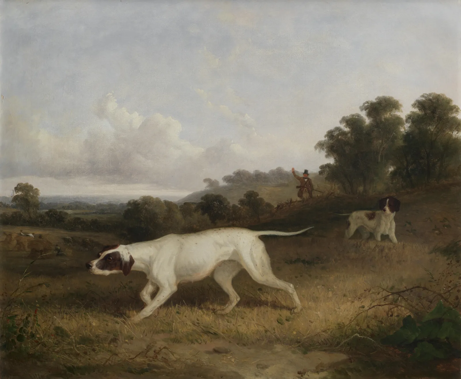 Bristow, Paysage avec deux pointers anglais