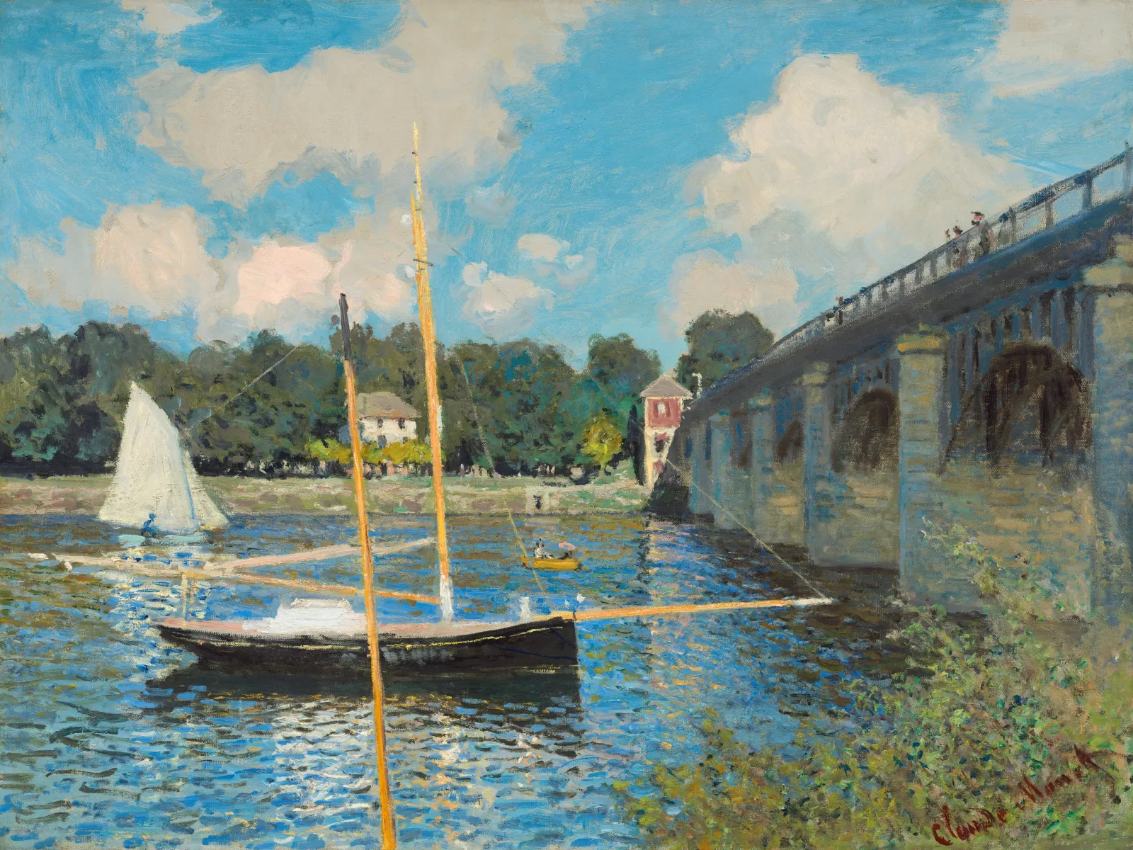 Peinture représentant le pont d'Argenteuil