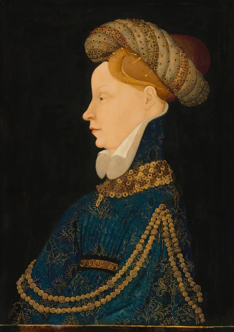 Artiste anonyme Portrait d'une dame de profil