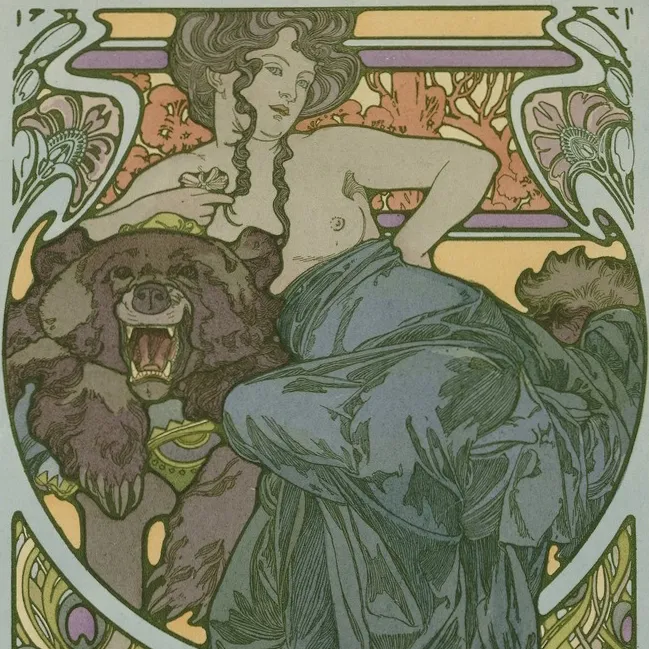 Femme et Ours