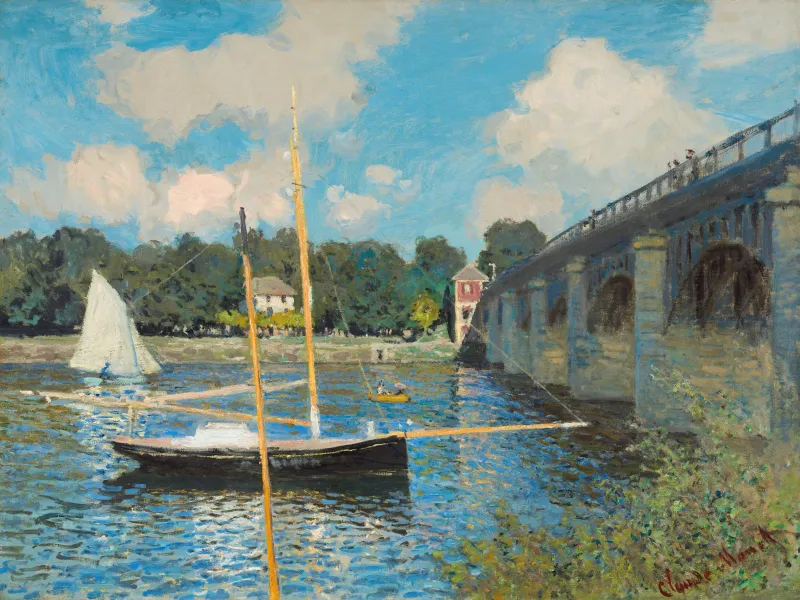 Peinture représentant le pont d'Argenteuil