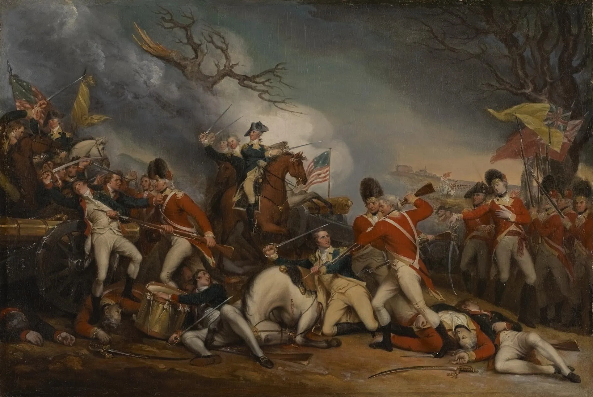 La mort du Général Mercer à la Bataille de Princeton, le 3 janvier 1777