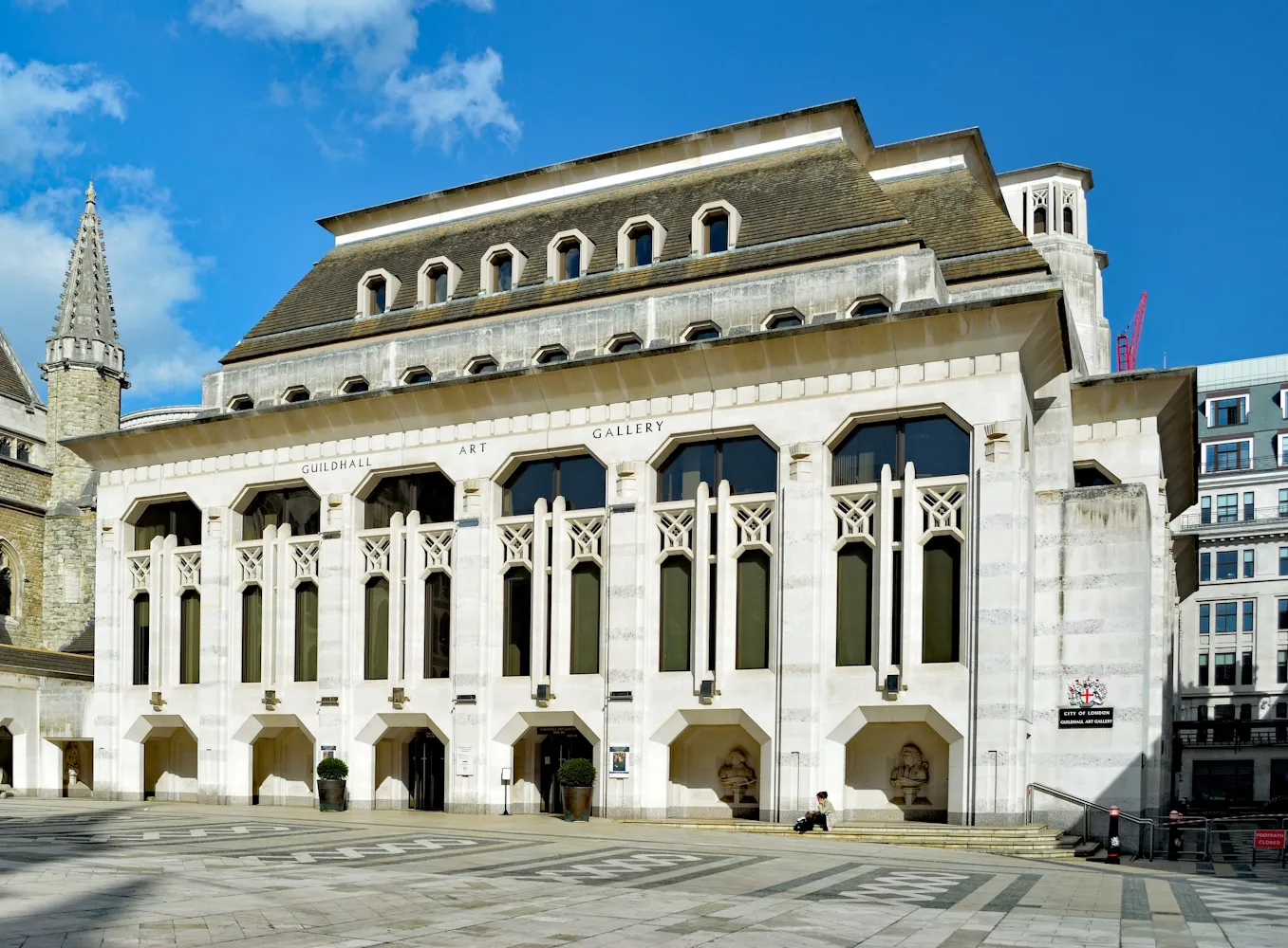 Façade de la Guildhall Art Gallery à Londres