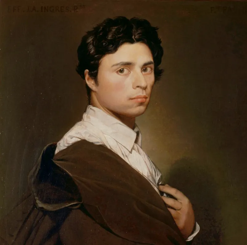 Autoportrait du peintre Jean-Auguste-Dominique Ingres
